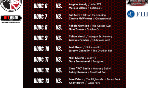 Bartender’s Brawl Fight Card